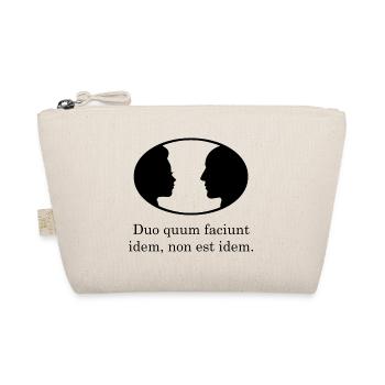 when two do the same Latin black - Organic Pouch - nature - Front