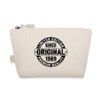Original 1989 Vintage Vintage Birthday Gift - Organic Pouch - nature - Front