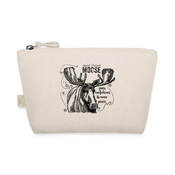 Spirit animal - power animal - moose - moss - Organic Pouch - nature - Front