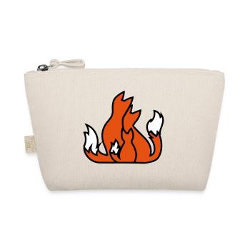 Fox family fox family gift idea gift idea - Organic Pouch - nature - Front