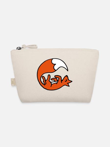 Cute playing fox - Renard joue mignon - Trousse biologique - nature - Devant