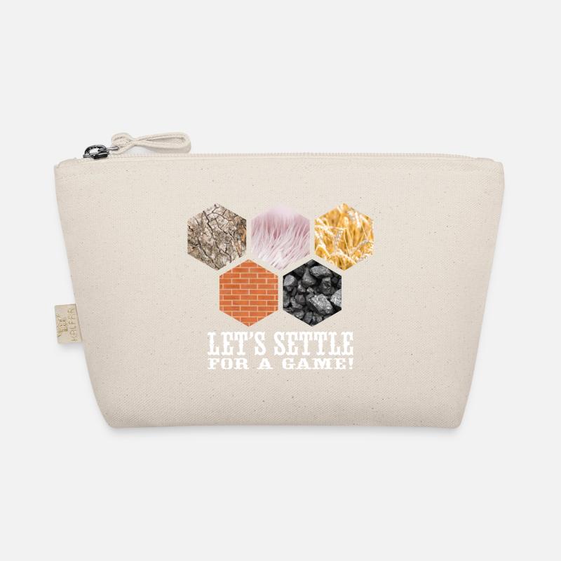 Let's settle for a game - Settlers Board Game Organic Pouch