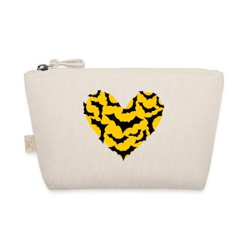 Field Mice Heart Bat Moon - Organic Pouch - nature - Front