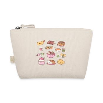 Cute Japan Food Set Ramen Sushi Curry And More - Organic Pouch - nature - Front