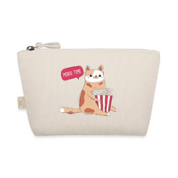 Cat and popcorn - Organic Pouch - nature - Front