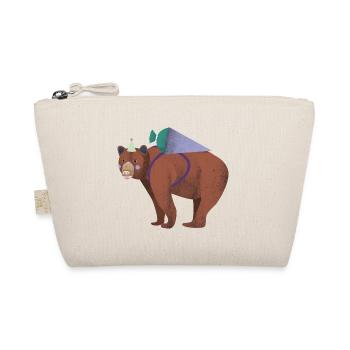 School Cones Bear - Organic Pouch - nature - Front