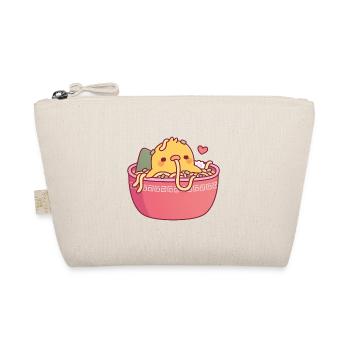 Cute Chick In Ramen Noodles Funny - Organic Pouch - nature - Front