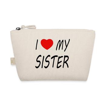 I love my Sister - Bio-Täschchen - Natur - Vorne