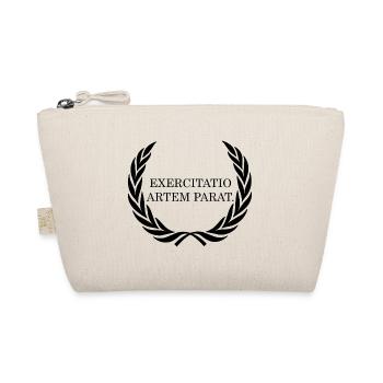 practice makes the master latin black - Organic Pouch - nature - Front