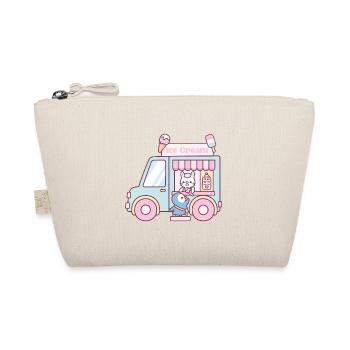 Ice Cream Truck, Cute Rabbit And Penguin - Organic Pouch - nature - Front
