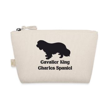 Cavalier King Charles Spaniel Silhouette - Bio-Täschchen - Natur - Vorne