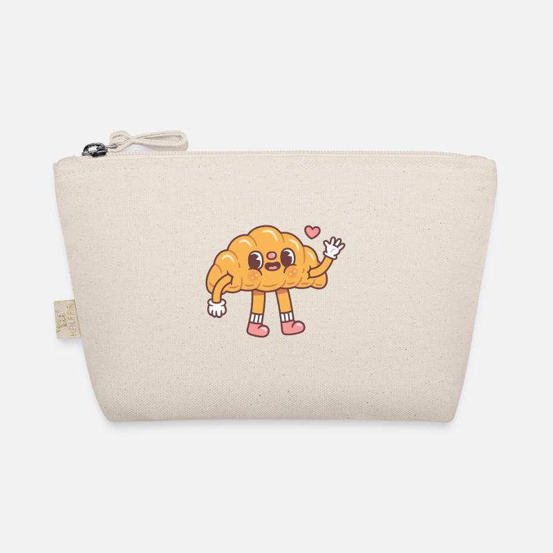Croissant mignon dit bonjour Trousse biologique