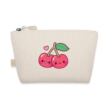 Cute Red Cherries Pair - Organic Pouch - nature - Front