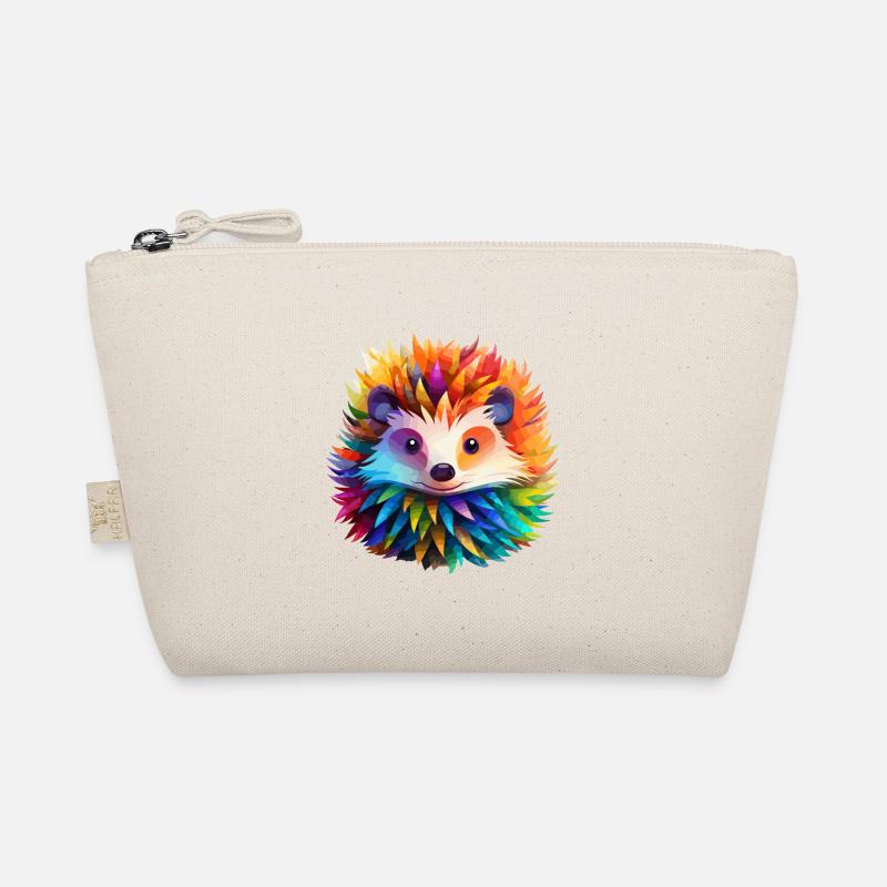 Cute colorful hedgehog Organic Pouch