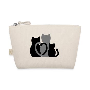 Chats chat famille chat parents famille de chat - Trousse biologique - nature - Devant