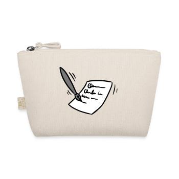 Letter fountain pen Letter ink pen gift idea - Organic Pouch - nature - Front