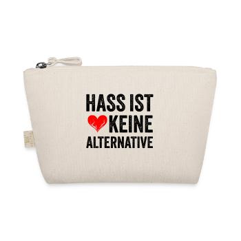 Hass ist keine Alternative - Bio-Täschchen - Natur - Vorne