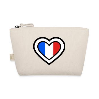 France Sport Équipes Cœur - Trousse biologique - nature - Devant