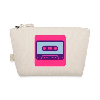 Retro cassette - Bio-Täschchen - Natur - Vorne