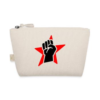 revolution fist (for black shirts) - Bio-Täschchen - Natur - Vorne