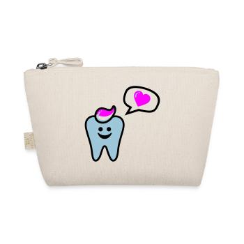 zahn punk zahnarzt dentist - Bio-Täschchen - Natur - Vorne