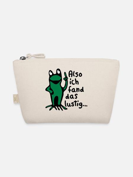 Frog + spell - Organic Pouch - nature - Front