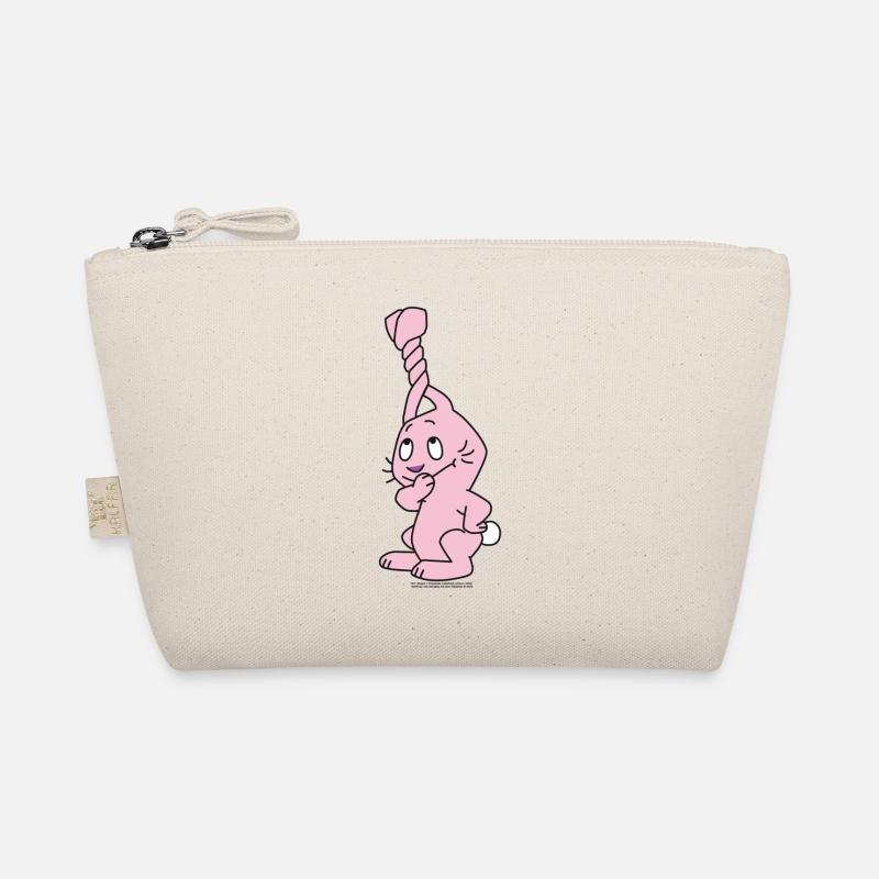 Hase mit verdrehten Ohren - Bio-Täschchen - Natur