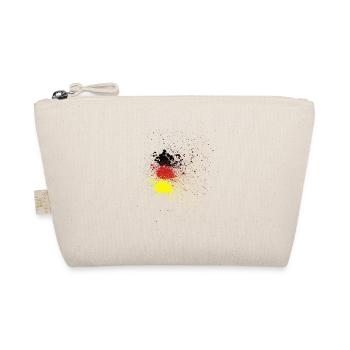 Deutschlandflagge Spray Style - Bio-Täschchen - Natur - Vorne