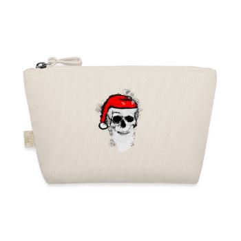 Skull Artwork - Santa Claus. - Organic Pouch - nature - Front
