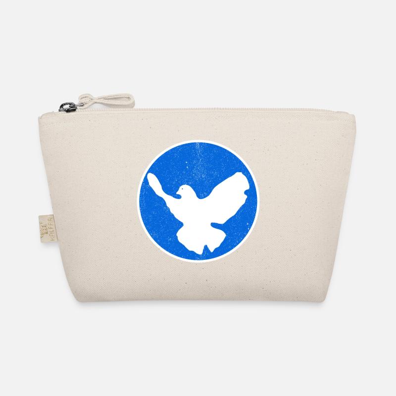 Dove of Peace - blue Bio-Täschchen