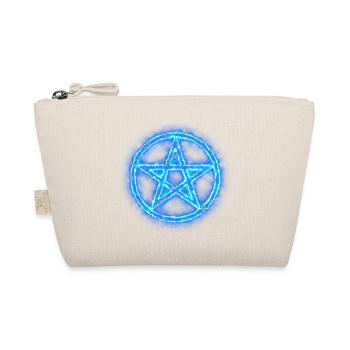 Pentagramm blau Energie - Bio-Täschchen - Natur - Vorne