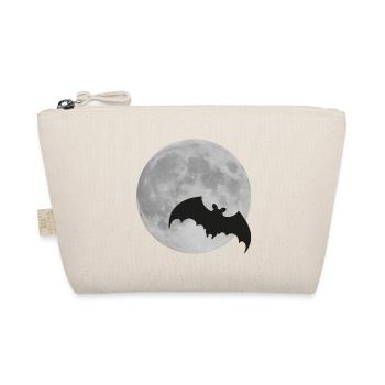 Moon bat full moon Halloween night flying fox - Organic Pouch - nature - Front