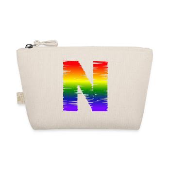 Rainbow N - Organic Pouch - nature - Front