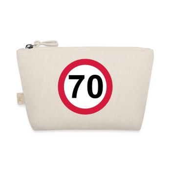 70 Geburtstag - Bio-Täschchen - Natur - Vorne