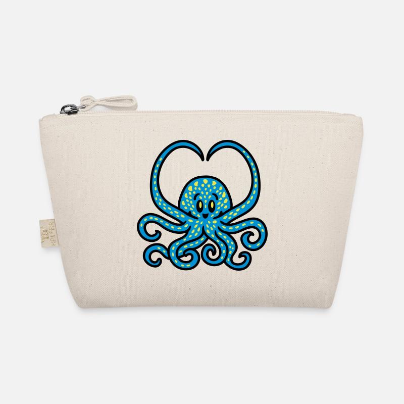 Squid Heart 3 - Organic Pouch - nature