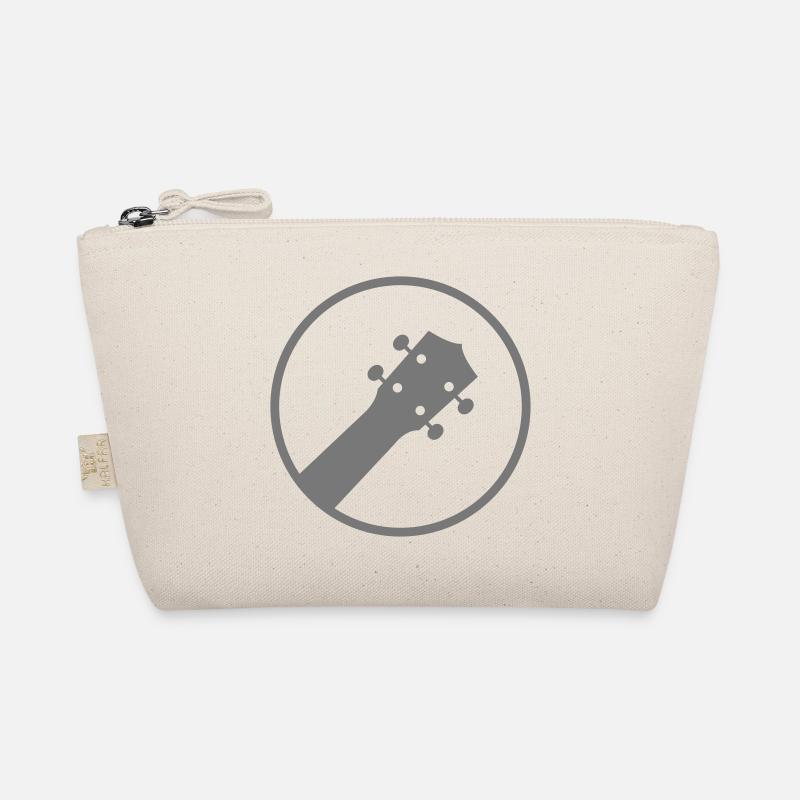 Ukulele im Kreis - Bio-Täschchen - Natur