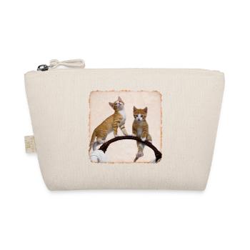 Play Two sweet funny kittens and gymnastics - Organic Pouch - nature - Front