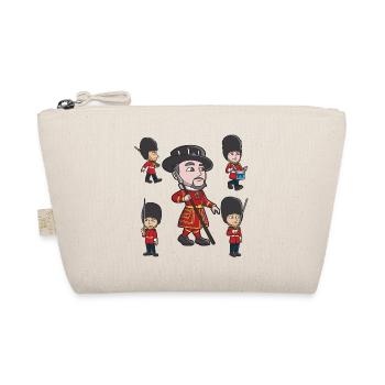 Royal Guard Parade Cartoon - Organic Pouch - nature - Front