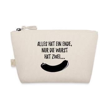Alles Wurst schwarz - Bio-Täschchen - Natur - Vorne