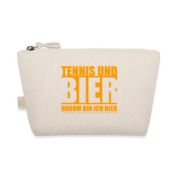 Tennis und Bier - Bio-Täschchen - Natur - Vorne