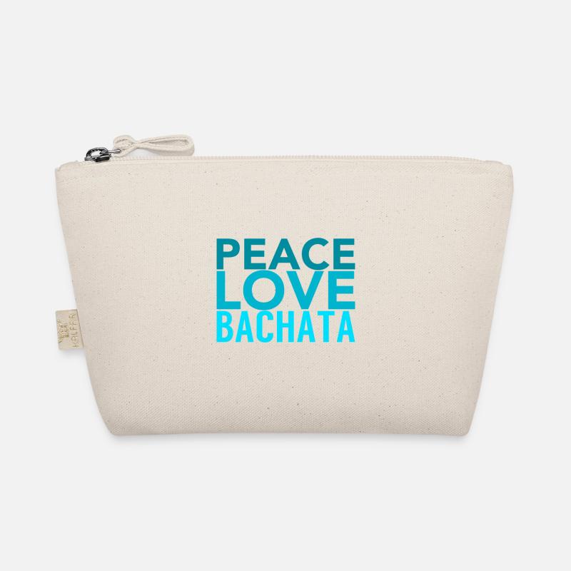 PEACE LOVE BACHATA - auf DanceShirts Bio-Täschchen