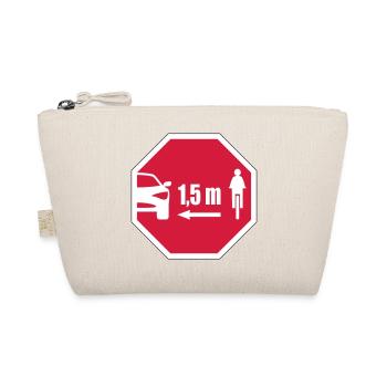 Le regard d'arrêt signe - les cyclistes à distance 1.5m - Trousse biologique - nature - Devant