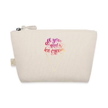 ALL YOU NEED IS ICECREAM - Organic Pouch - nature - Front