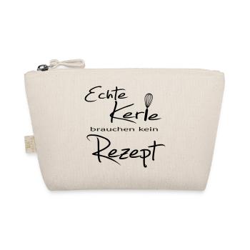 Echte Kerle brauchen kein Rezept - Bio-Täschchen - Natur - Vorne
