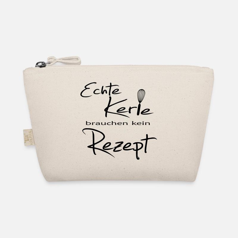 Echte Kerle brauchen kein Rezept - Bio-Täschchen - Natur