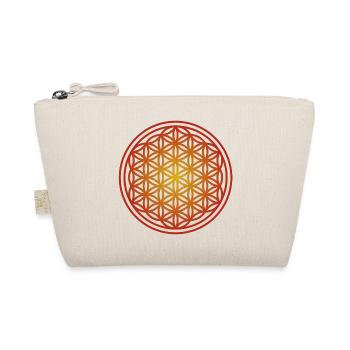 Yoga Mandala Flower of Life - Organic Pouch - nature - Front