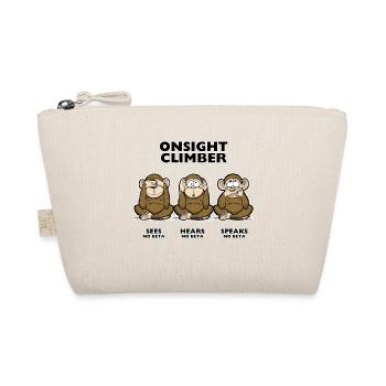 On Sight climber trois singes sages t-shirt d’escalade - Trousse biologique - nature - Devant