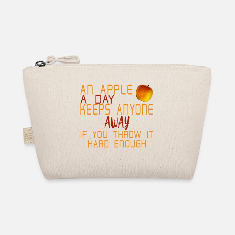 An apple a day - gift idea funny saying Organic Pouch