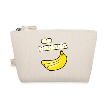 Banane - Go Banana Geschenk - Bio-Täschchen - Natur - Vorne