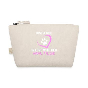 juste une fille amoureuse de son Maltese - Trousse biologique - nature - Devant